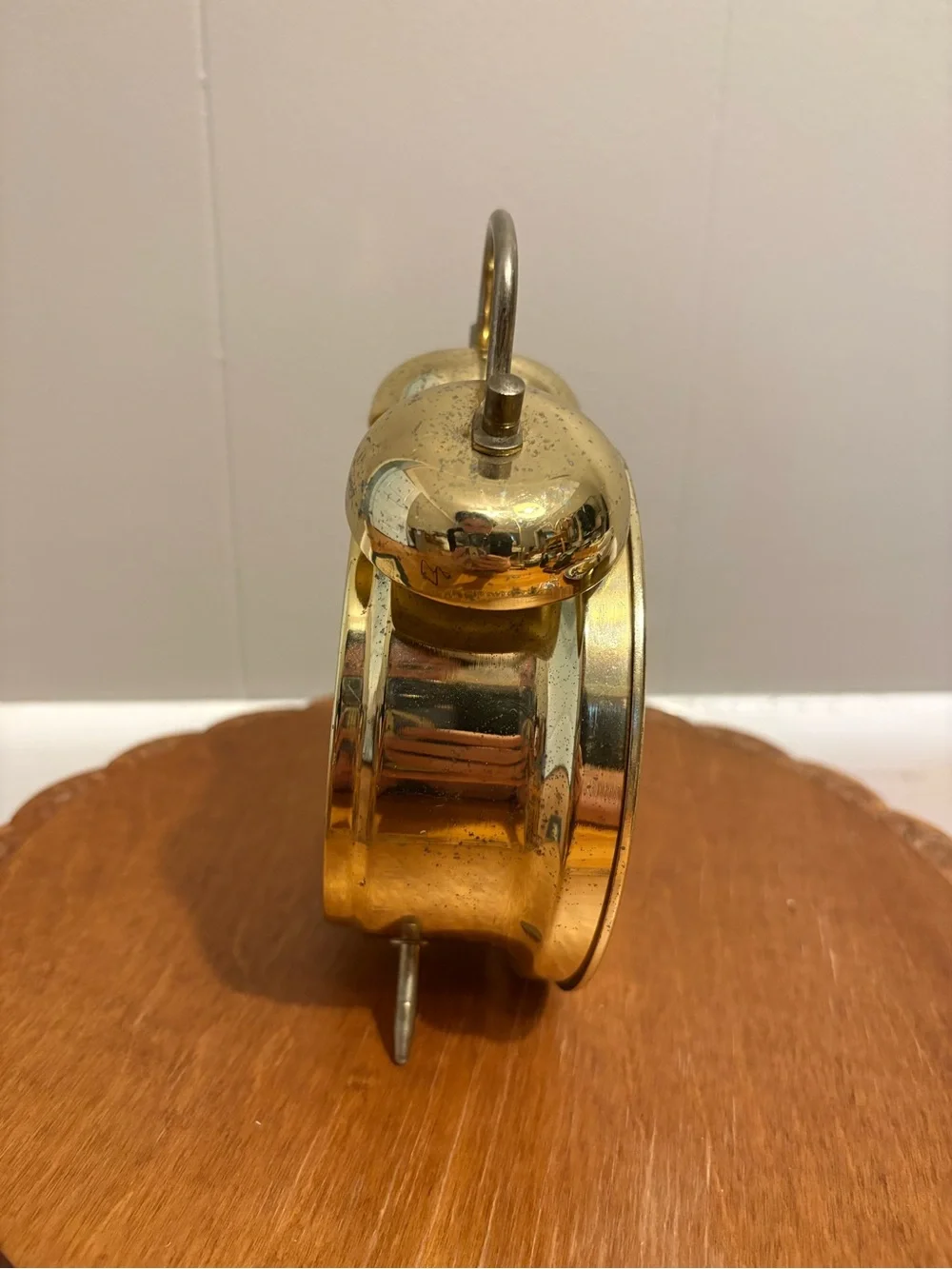 Gold Twin Bell Alarm Clock Westclox